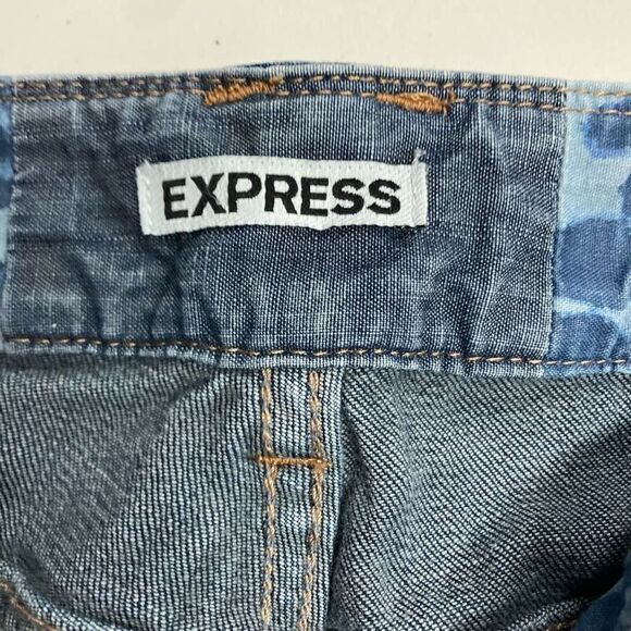EXPRESS Modern Boyfriend Relaxed Fit Low Rise Size 4 Blue - Picture 9 of 11